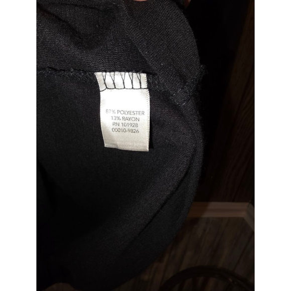 Women's Christopher & Banks Long Sleeve Tee XL Black White Graphic - Picture 5 of 5